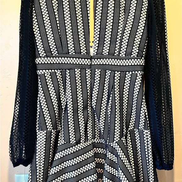 Dress - Black lace overlay fit and flare Lulu's dress - Picture 10 of 10